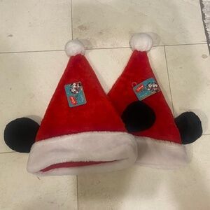 NWT Mickey Ears Santa Hats (2)
